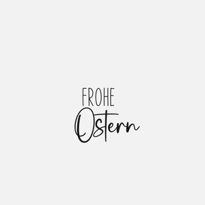 Stempel "frohe Ostern zweizeilig" mit Gutschein Holzstempel für Grußkarte Stamp Ostern Osterstempel besonderer Stempel Ostergruß