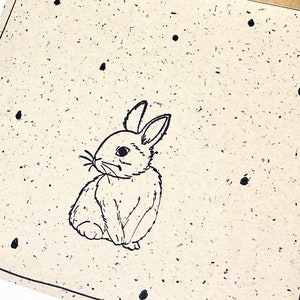 Stamp "Bunny" cute bunny wooden stamp for greeting card Stamp Easter Easter stamp special stamp Easter bunny