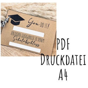 File stampa DIGITALE laurea | Diploma di maturità | Esame superato | File plotter | Modello di stampa A4 | mappa | Taglio laser | Stampa | Regalo di laurea