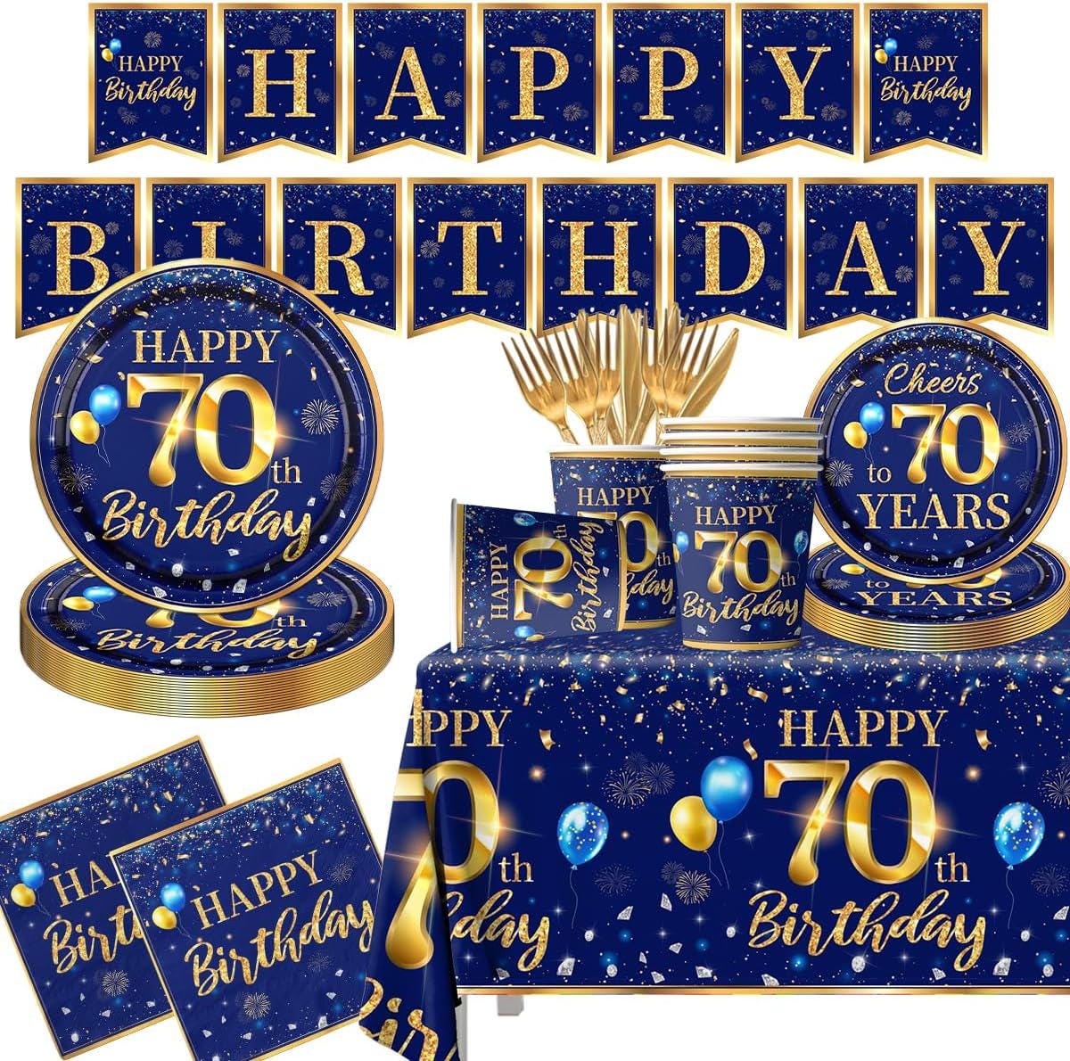 Creative Converting Holy Bleep 70th Birthday Square Dessert Plates - 7.25\", 8 Count - View #8