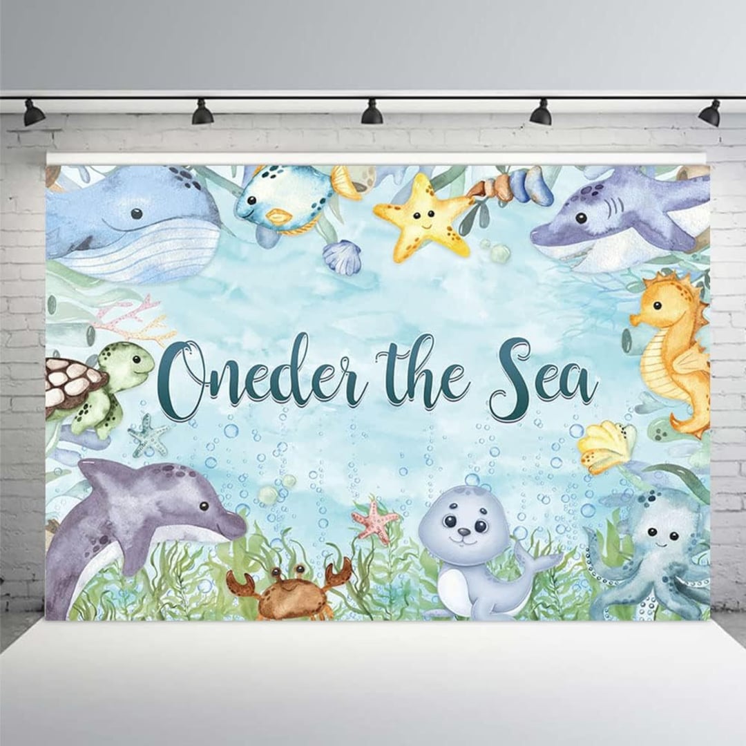 ZAIBIANHAO "Oneder The Sea" Decal - Under The Sea First Birthday Party Decor (Decal Only)