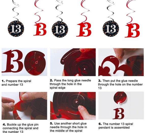 13th Birthday Decorations For Girls Boys Red Black, Australia | Ubuy