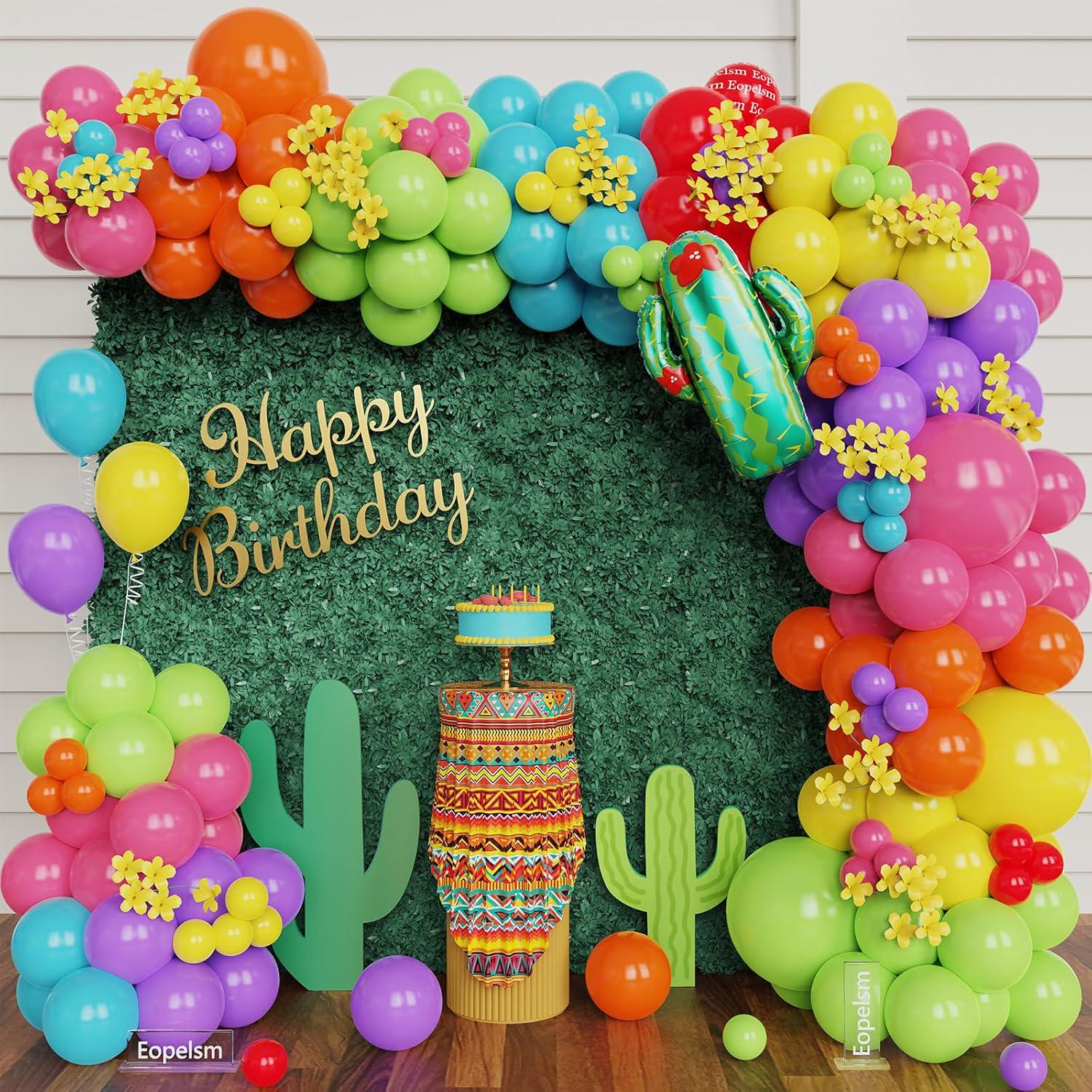 FUNZZY Taco Foil Balloons - 12 Pack For Mexican Fiesta, Birthday, Baby Shower Party Decor
