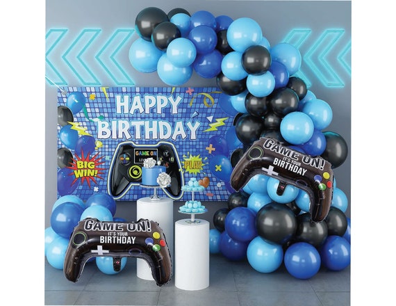 Anniversaire Jeux Vidéo Cadimus Du00e9coration D'anniversaire Jeu Vidu00e9o, Ballon En Aluminium Decoration Anniversaire Garcon