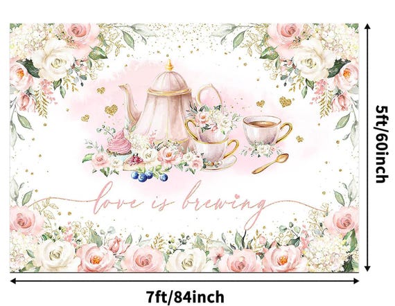 Love Is Brewing Banner Backdrop Coffee Bridal Shower Decor Balloons For Love Is Brewing Coffee Wedding Shower Engagement Party Supplies