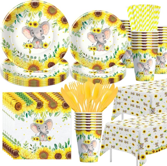 party supplies elephant dinnerware