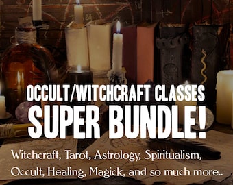 Witchcraft / Occult Class Bundle! (Over 350 Rare eBook Classes on Astrology, Occult, Magick, Witchcraft, Healing, Tarot, and so much more)