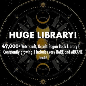 47,000+ Witchcraft Books Bundle, Spellbooks Collection, Wiccan, Occult, Pagan books PDF/Audio/Video