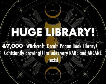 47,000+ Witchcraft Books Bundle, Spellbooks Collection, Wiccan, Occult, Pagan books PDF/Audio/Video