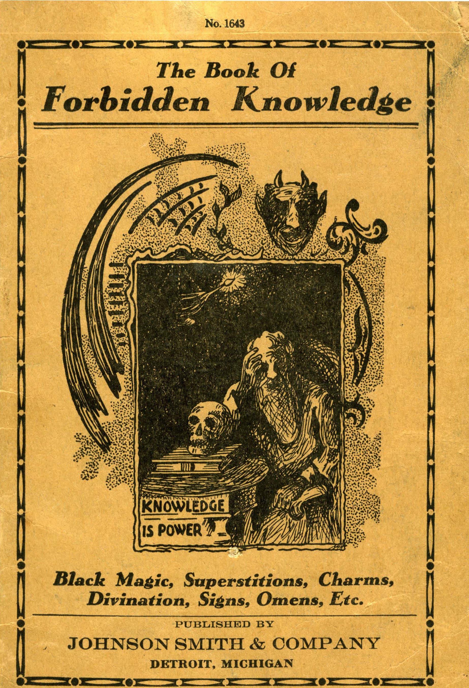 The Book of FORBIDDEN KNOWLEDGE Black Magic Superstitions Etsy