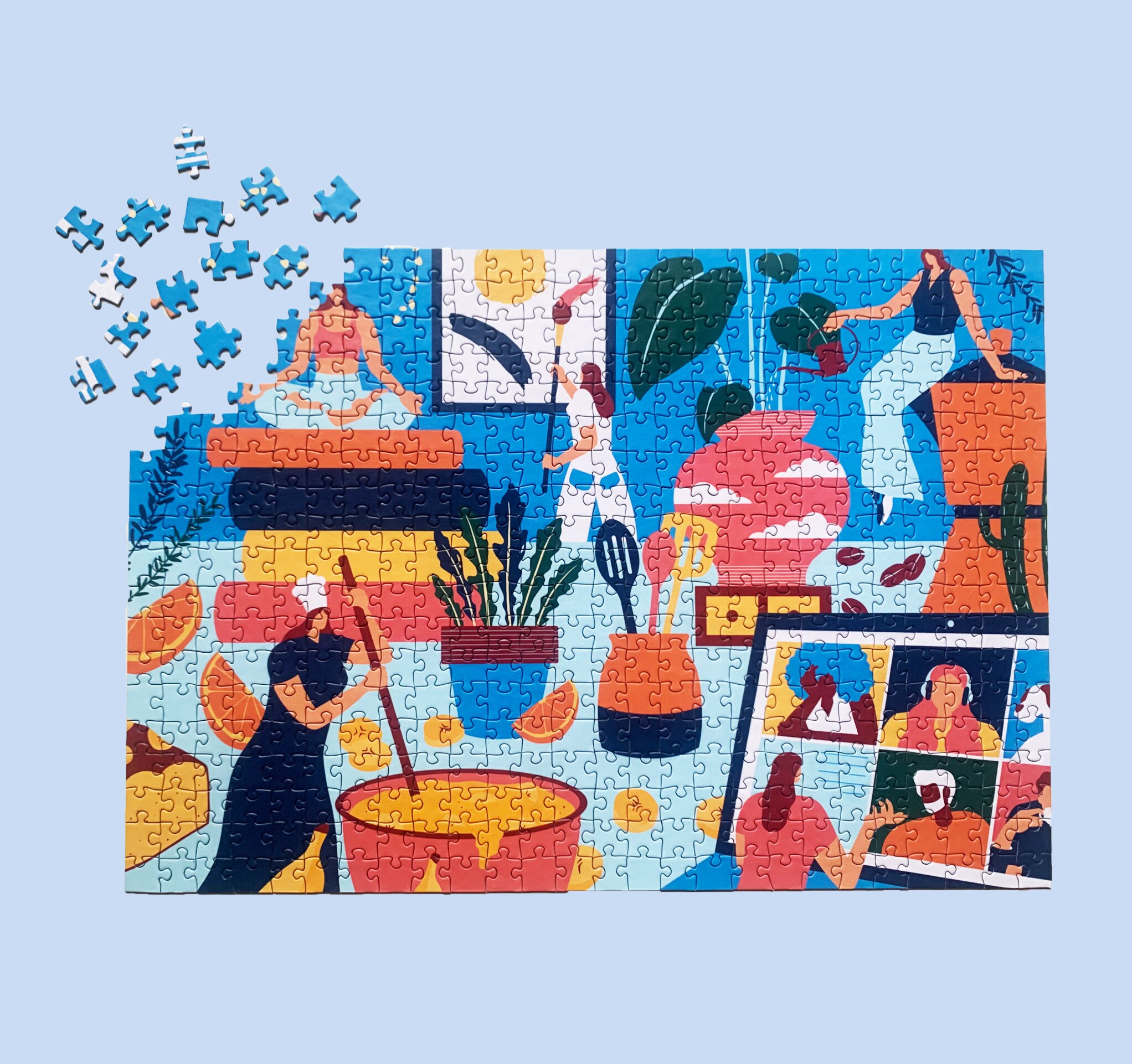 Four 500 Piece Jigsaw Puzzle Gift Bundle for the Perfect Etsy