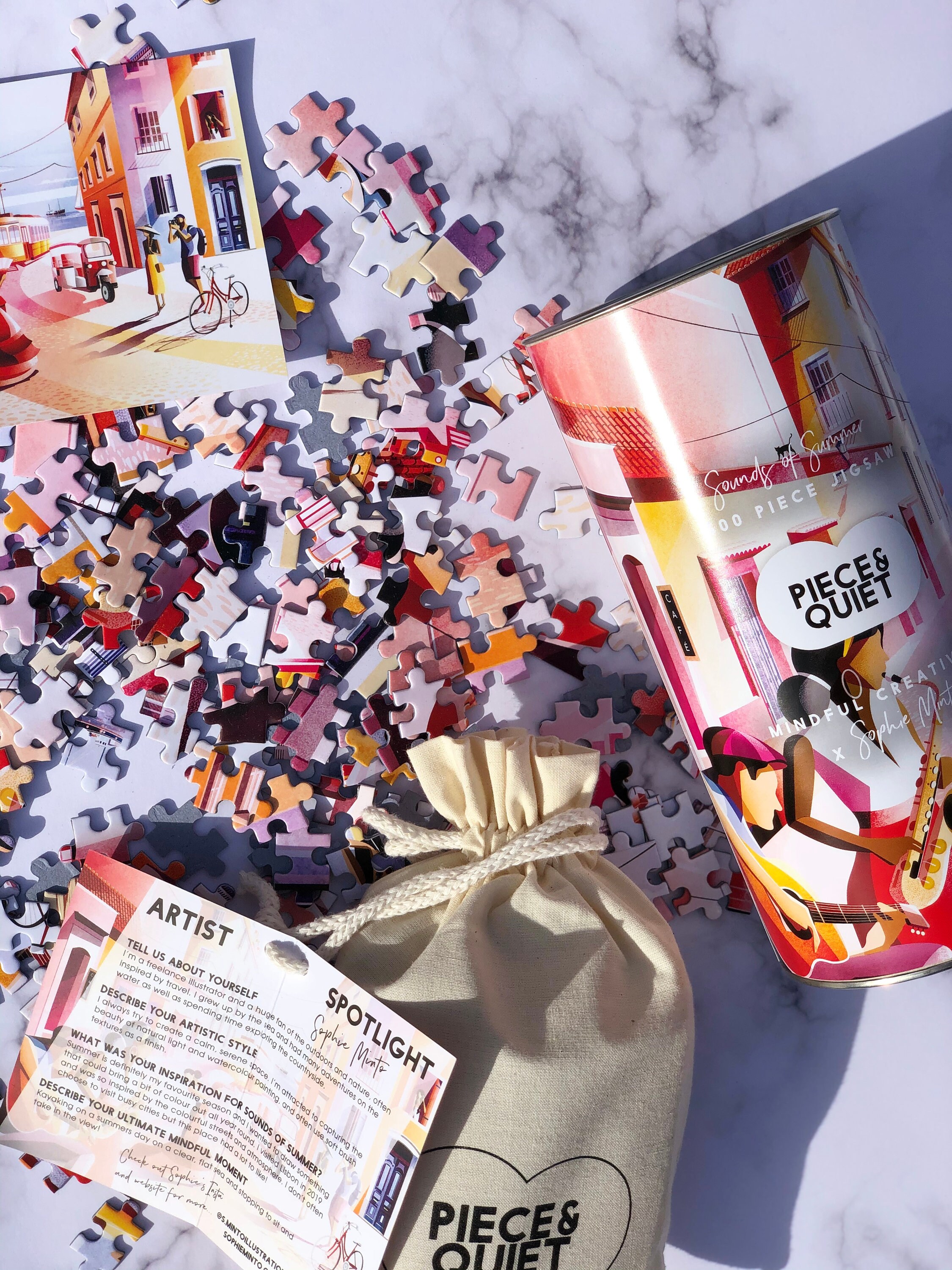 Four 500 Piece Jigsaw Puzzle Gift Bundle for the Perfect Etsy