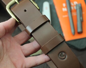 Mens Leather Belt Leather Belt Full Grain Leather Belt Mens Brown Leather Belt Handmade Custom Leather Belt Mens Belt Belt Buckles Casual