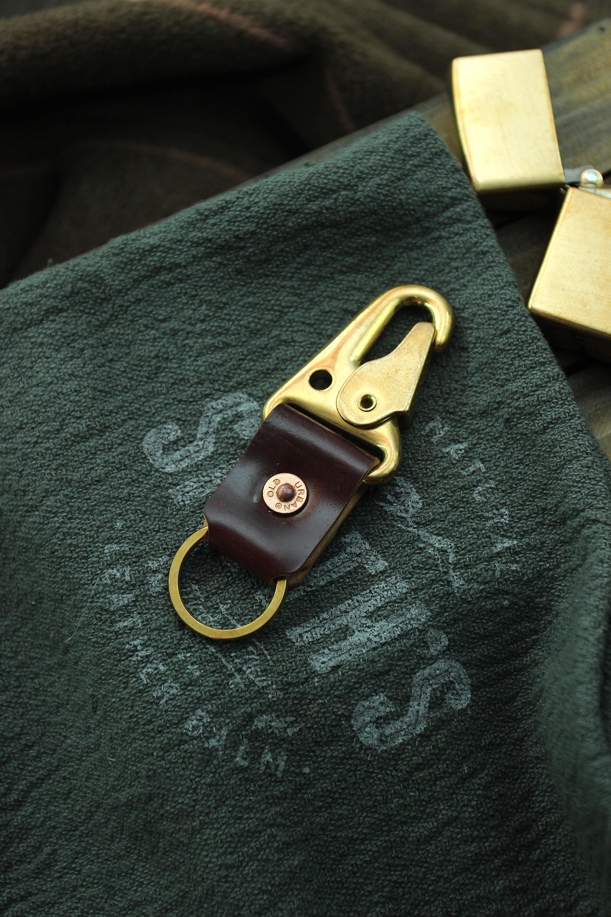 Keychain Shell Cordovan Carabiner Leather Key Chain Every Day