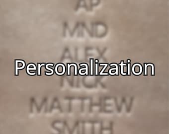 Personalization on the product