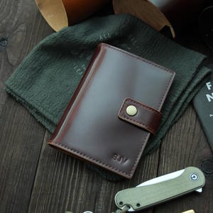Porta-passaporte Shell Cordovan Capa para passaporte Porta-identidade Capa para passaporte personalizada Carteira de viagem Diário de viagem Capa para passaporte Estojo para passaporte