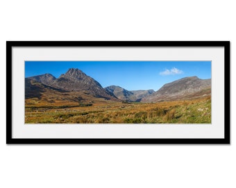 Tryfan - Ogwen Valley - Snowdonia - Framed or Unframed Panoramic Fine Art Print