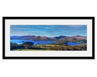 Derwentwater - Keswick  - The Lake District - Framed or Unframed Panoramic Fine Art Print