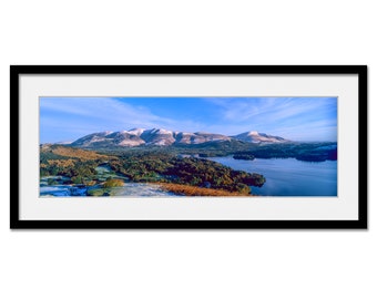 Skiddaw and Derwentwater - Keswick  - The Lake District - Framed or Unframed Panoramic Fine Art Print