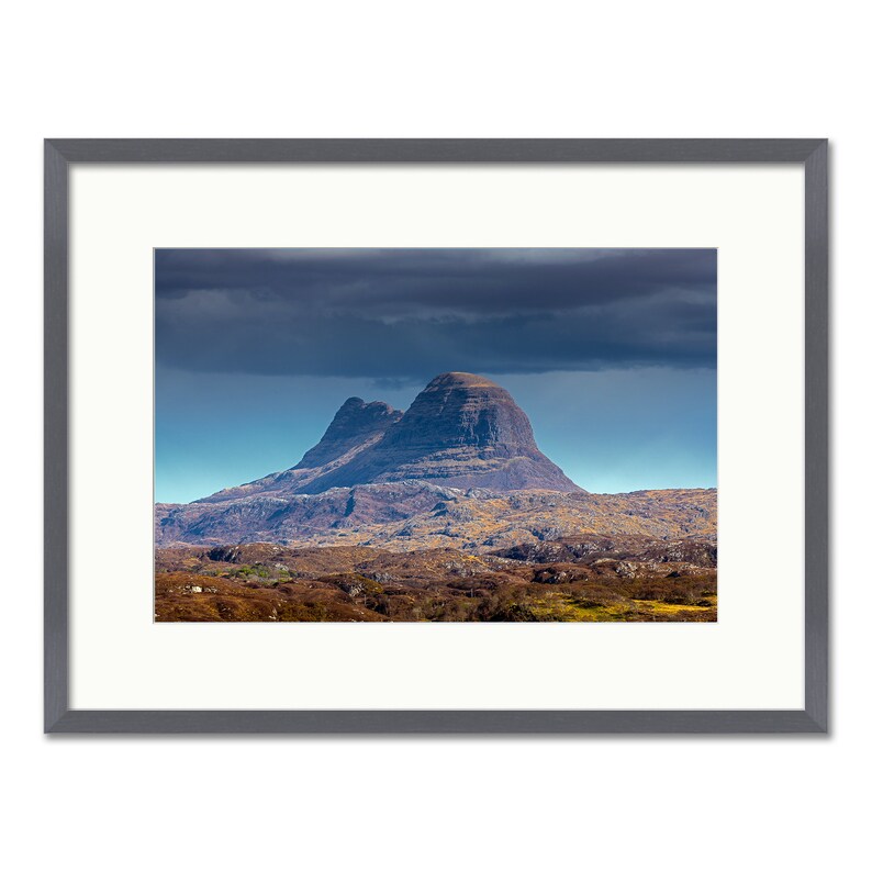 Suilven Lochinver Assynt Scottish Highlands Framed or Unframed Fine Art Print Slate Frame 24 x 18"