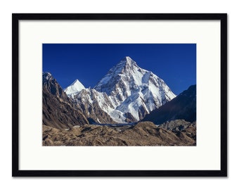 K2 from Concordia - Karakoram Himalaya - Pakistan - Framed or Unframed Fine Art Print