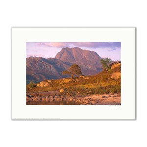 Slioch and Loch Maree Torridon Scottish Highlands Framed or Unframed Fine Art Print Unframed 24 x 16"