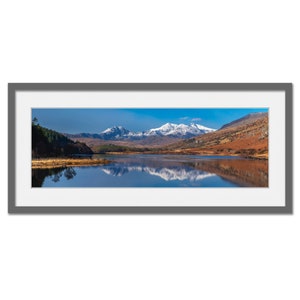 Snowdon Horseshoe Snowdonia Framed or Unframed Panoramic Fine Art Print image 3