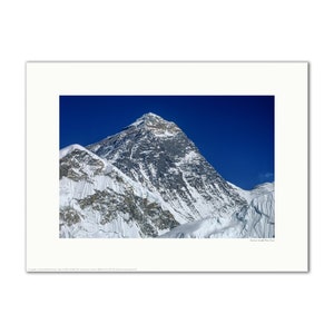 Everest South West Face Khumbu Himalaya Nepal Framed or Unframed Fine Art Print Unframed 24 x 16"