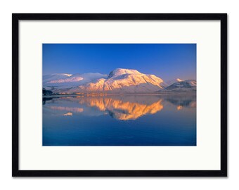 Ben Nevis Winter Sunset - Scottish Highlands - Framed or Unframed Fine Art Print