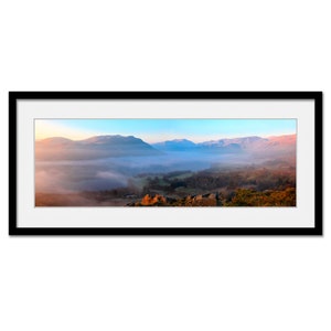 Ullswater in Morning Light The Lake District Framed or Unframed Panoramic Fine Art Print image 1