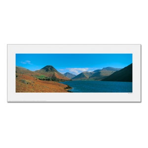 Wastwater The Lake District Framed or Unframed Panoramic Fine Art Print Unframed 36 x 16"