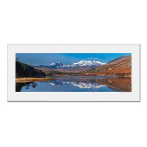 Snowdon Horseshoe Snowdonia Framed or Unframed Panoramic Fine Art Print Unframed 36 x 16"