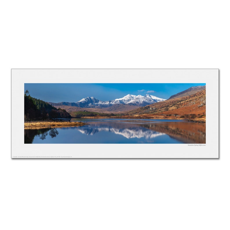 Snowdon Horseshoe Snowdonia Framed or Unframed Panoramic Fine Art Print Unframed 36 x 16"