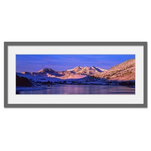 Sunrise Over The Snowdon Horseshoe Snowdonia Framed or Unframed Panoramic Fine Art Print image 3