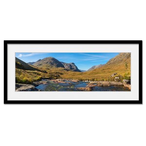 The Three Sisters of Glencoe Scottish Highlands Framed or Unframed Panoramic Fine Art Print image 1