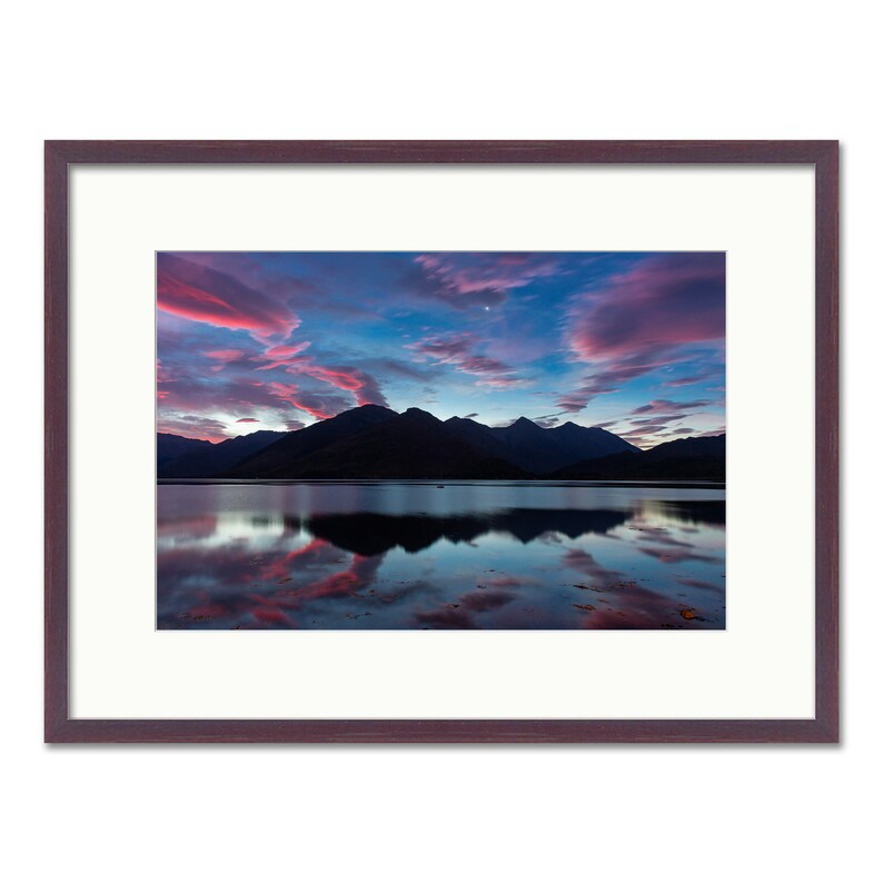 Kintail Sunrise Reflections Scottish Highlands Framed or Unframed Fine Art Print image 2