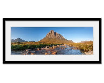 The Buachaille Etive Mor - Glencoe - Scottish Highlands - Framed or Unframed Panoramic Fine Art Print