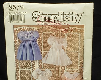 Vintage Einfachheit 9579 Schnittmuster Oliver Goodin Classic Heirloom Mädchen Kleid für besondere Anlässe Größe A - Alle Größen 3 bis 8 UNCUT FF OOP