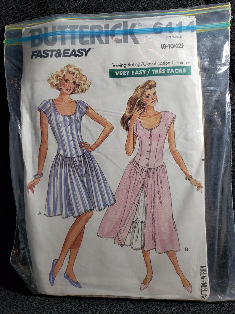 Butterick 6414 Sewing Pattern for Misses/petite Semi-fitted - Etsy