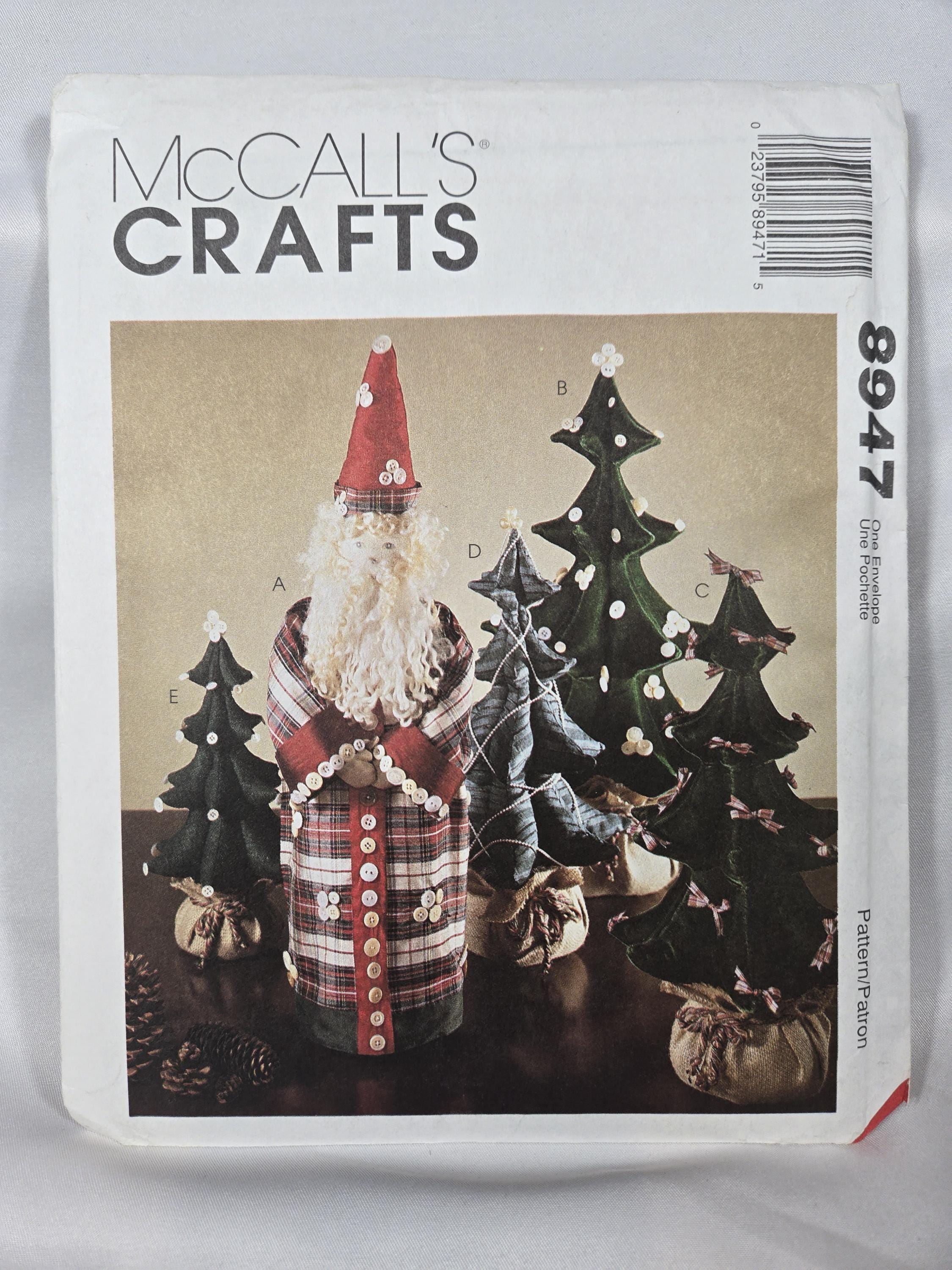 Mccall's 8947 Tall Slim Santa & Christmas Trees in 3 Sizes UNCUT