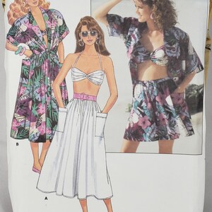 Butterick 5673 uncut/cut pattern, bra, skirt, shorts, shirt