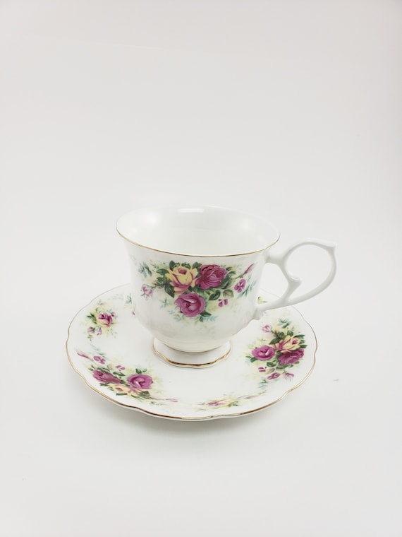 Royal Wessex English Summer Rose Cup and Saucer