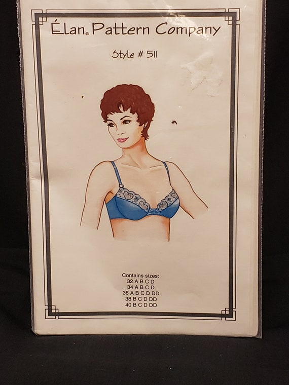 Elan Pattern Company Sewing Pattern 511 for Bras in Sizes 32 A-d 34 A-d 36 A-dd  38 A-dd 40 A-dd UNCUT FF Custom Made Bra Pattern -  Canada