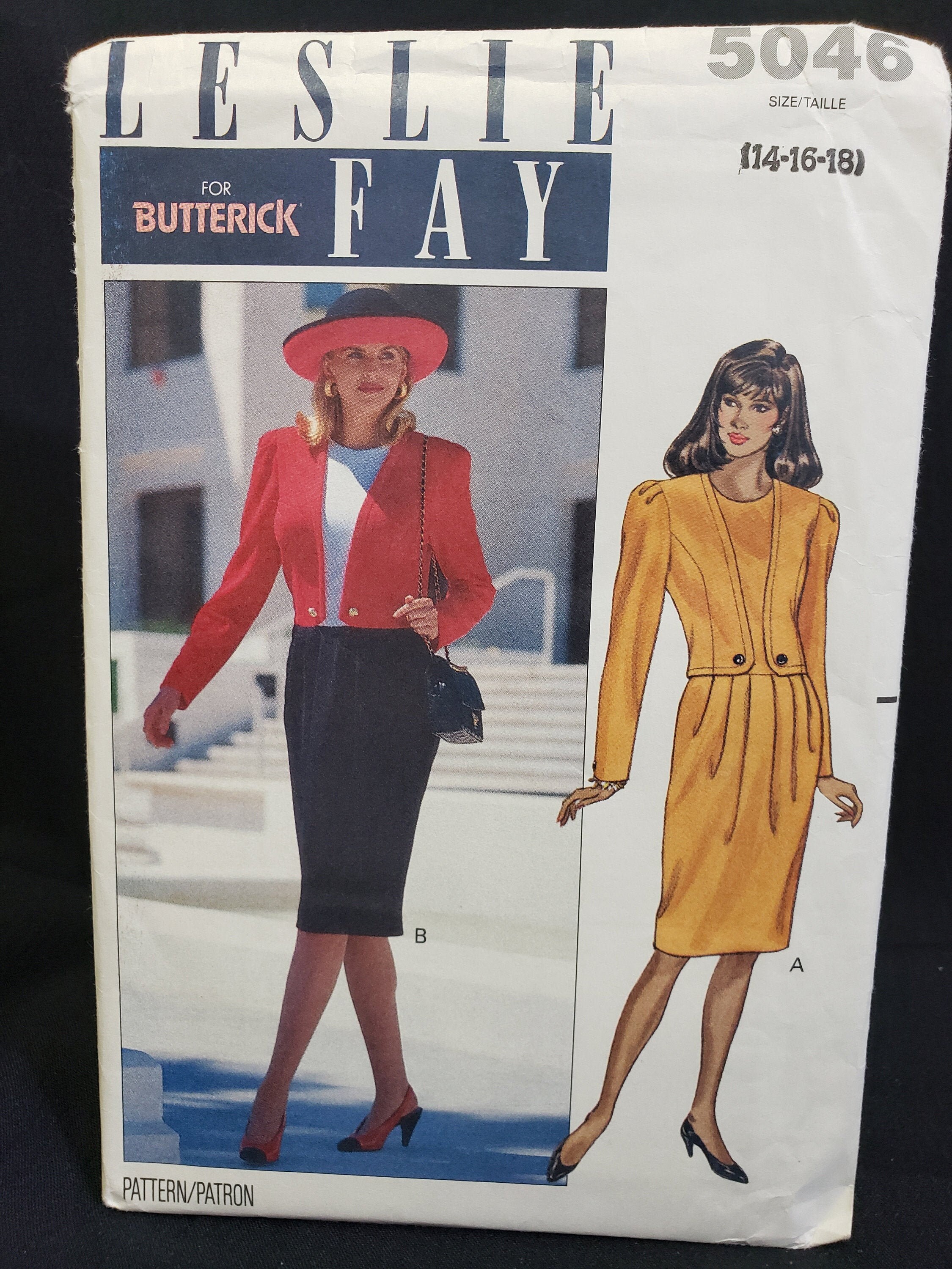 Butterick 5046 Sewing Pattern for Classic 90s Dress Sizes 14-16-18
