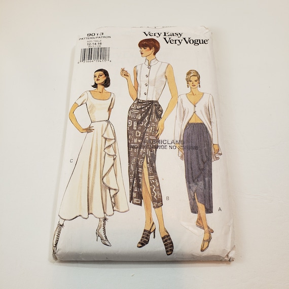 Ruffle Wrap Sarong Skirt Sewing Pattern Sew Long Patterned Wrap