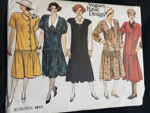 flapper dress pattern vogue