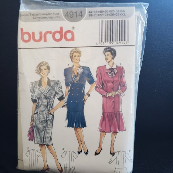 green emerald velvet dress Burda 7389 Simple Sundress or Tiered Party Dress, Uncut, Factory Folde   Patterns Central