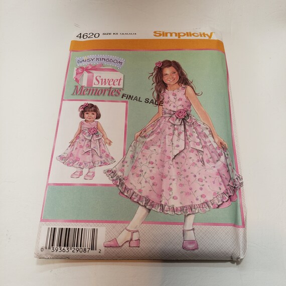 Patron de couture Simplicity 4620 Daisy Kingdom Sweet Memories