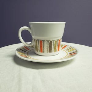 Noritake Progression Mardi Gras 1969-1979 - lot of 4 cup and saucers