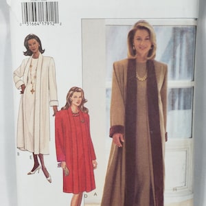 May include: A Butterick sewing pattern envelope featuring illustrations of women's coats and dresses. The envelope displays the pattern number 3160 and size range 8-10-12. The designs include a long white coat, a red coat, and a brown dress with a contrasting scarf.